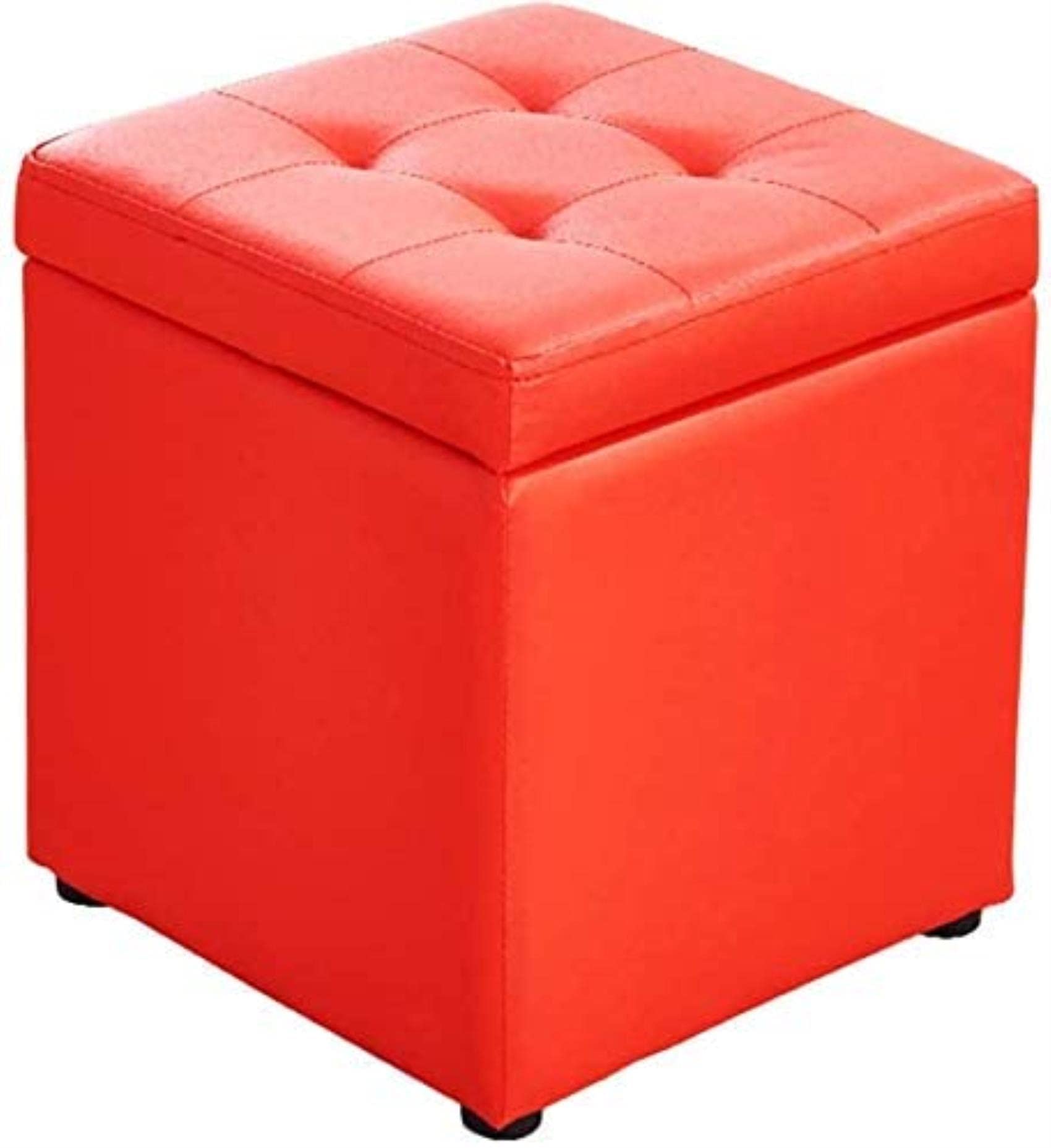 Pouf de Rangement rembourré avec boîte de Rangement pour la Maison