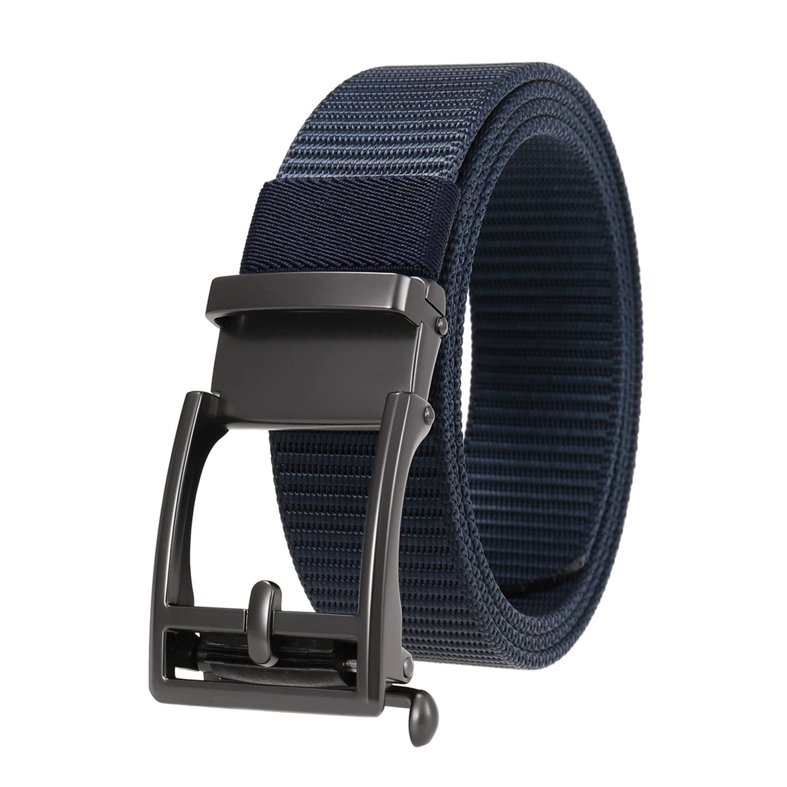 Male Nylon Braided Belt Men's Alloy Buckle Belts 3.5 cm Width for Men Nylon Braided Belt Pants Accessories, 115cm