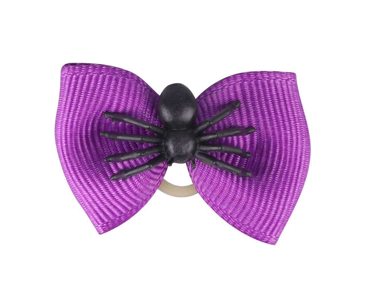 QHP Arcs de crinière Halloween lot de 10 nœuds à élastique robuste
