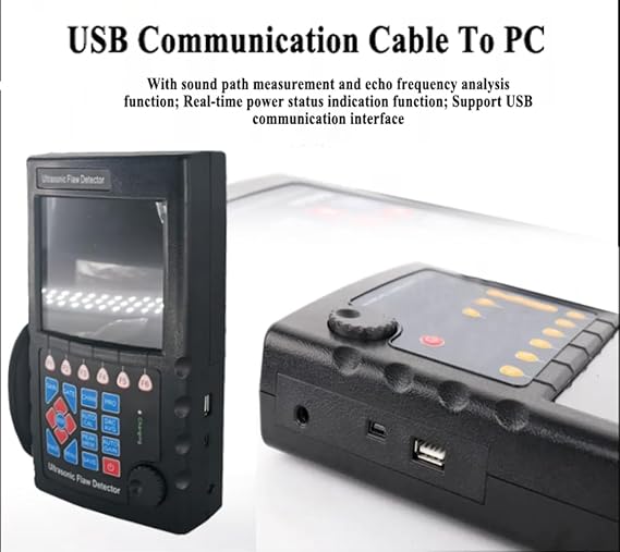 Ultrasonic Flaw Detector Weld Testing Equipment Flaw Detection Tools with Dynamic Range 32dB Frequency Range 0.2-20MHz Material Velocity 1000-15000m/s Data Storage 500 Channels IP65 Standard