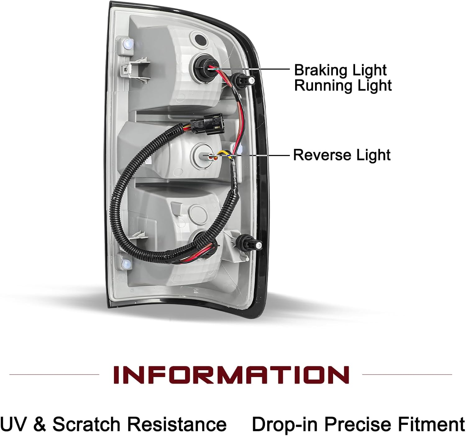 JSBOYA Halogen Tail Light Fits for 2015-2022 Chevy Colorado Outer Rear Taillight Assembly OE Direct Replacement with Bulbs Brake Tail Lamp LH (Left Driver Side) 84169777 GM2800270
