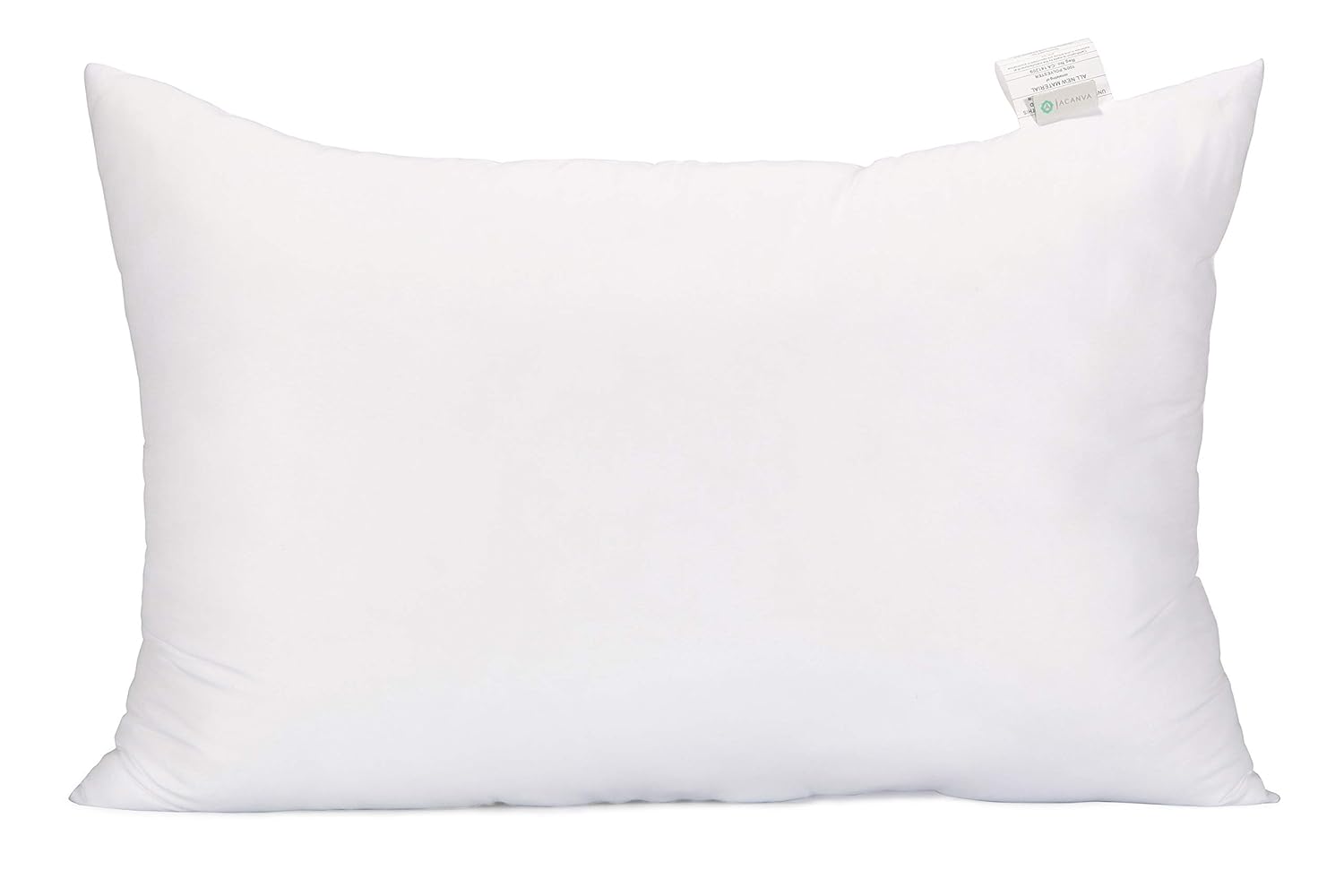 Acanva Fluffy Pillow Insert for Bed Sleeping Decorative Stuffer Cushion Sham Filler Queen 20x30 Pack of 1 White