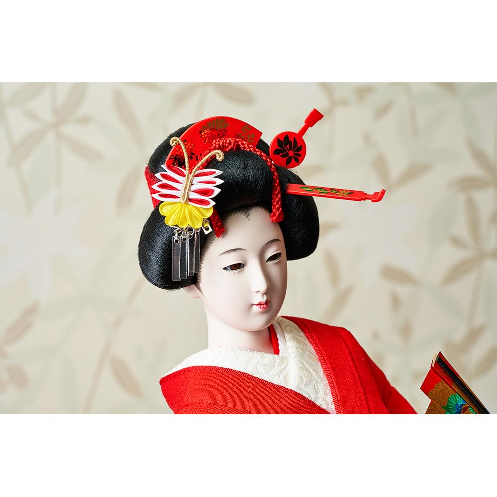 Amazon.co.jp: 久月official 日本人形 柴田家千代作 桃山 正絹金彩刺繍