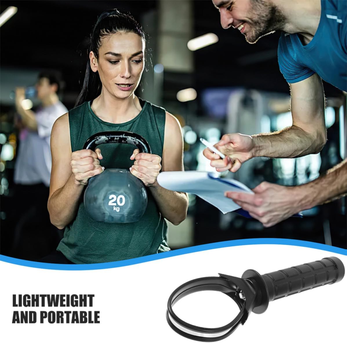 YARNOW 2pcs Gyro Ball Handle Replacement Grip Trainer Portable Wrist Exerciser Bracket for Forearm and Hand Strength Training Accessories