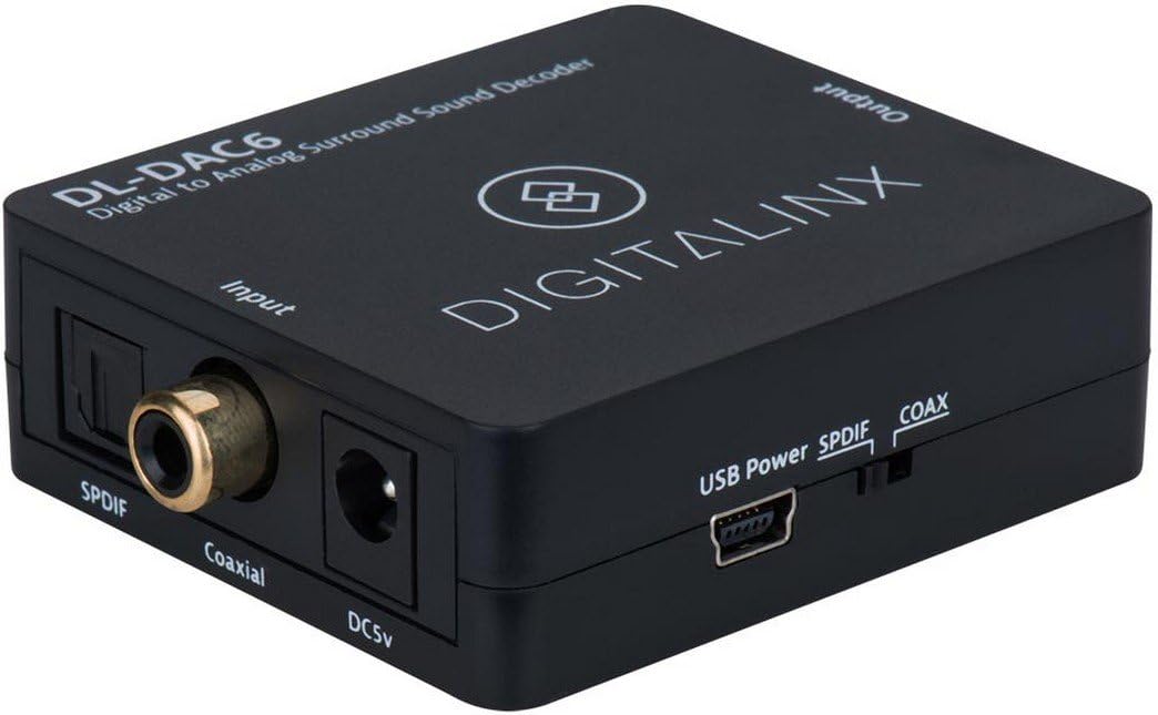 DigitaLinxDL-DAC6 | Digitalinx Digital to Analog Surround Sound Decoder