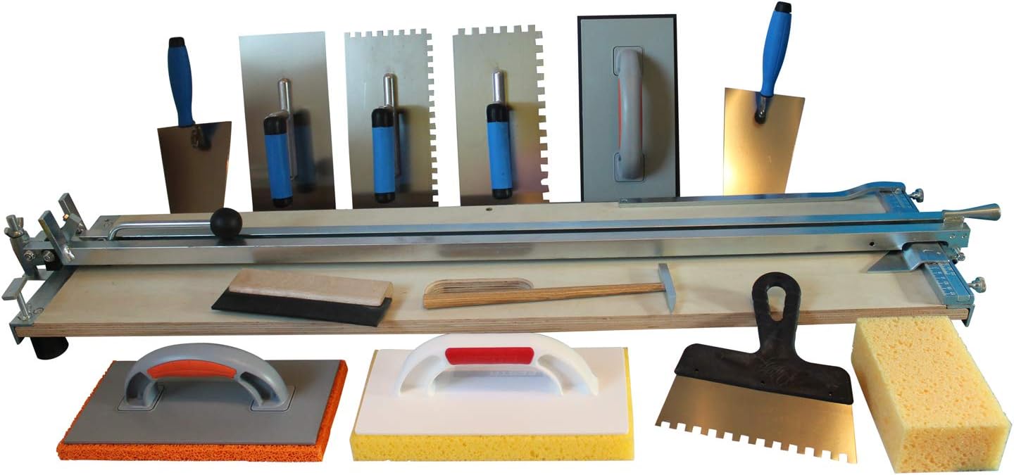 Professional Tile Cutter 1000 mm Cutting Length And Large Tool Kit with Free Angle and Stirrer for Tile Adhesive