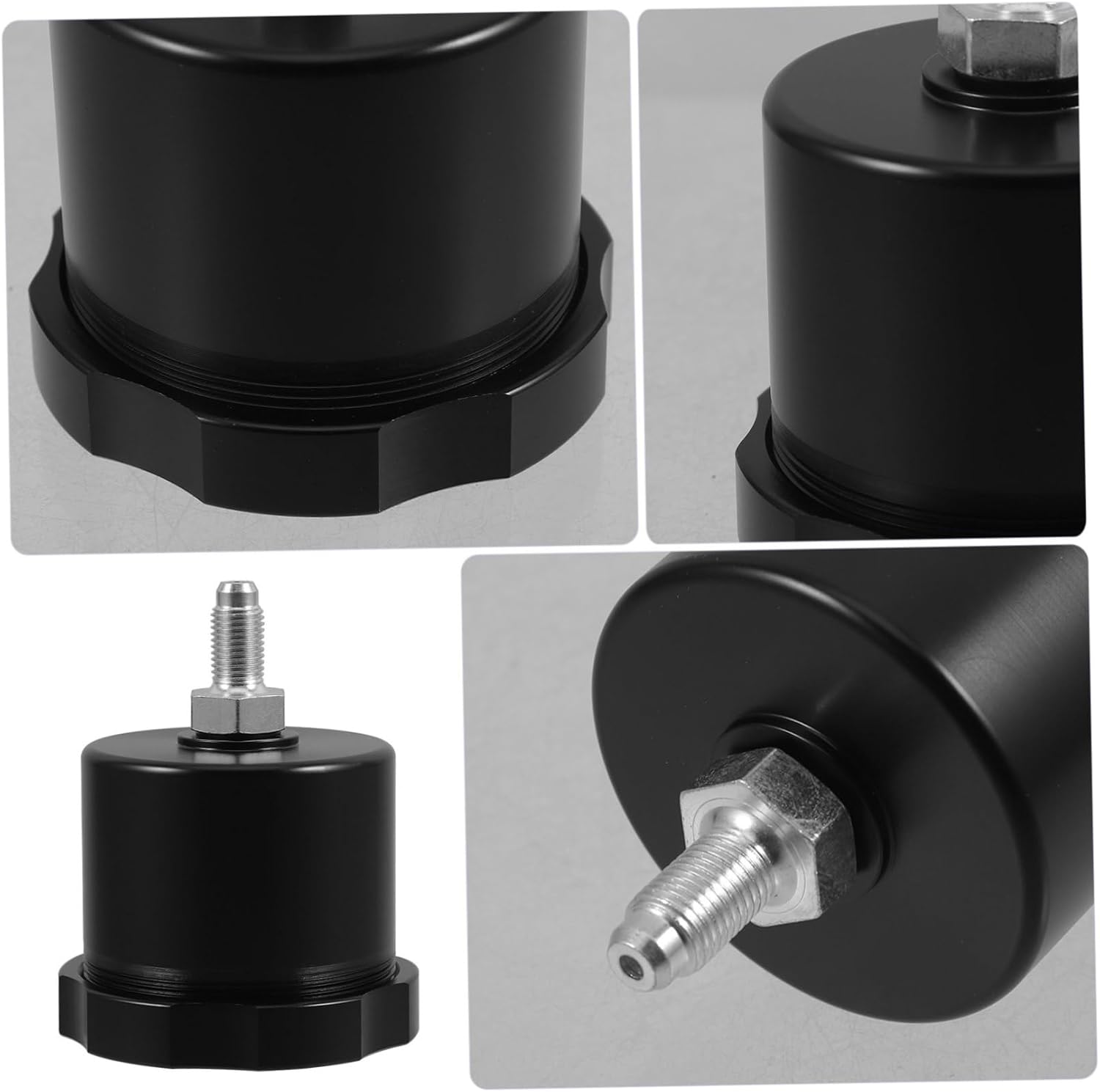 Hydraulic Oil Tank Car Fluid Reservoir for Drift Aluminum Construction Easy Install Clutch Oil Tank for Car