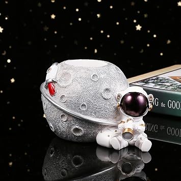 Cute Pencil Pen Holder Astronaut Pen Cup for Kids, Spaceman Pencil Organizer Desk Container for Office Home, Birthday Gift for Children Space Lovers