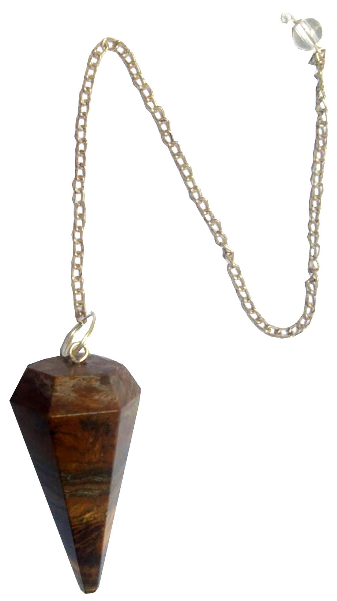 Pendule en œil de tigre Purpledip pour divination et Reiki