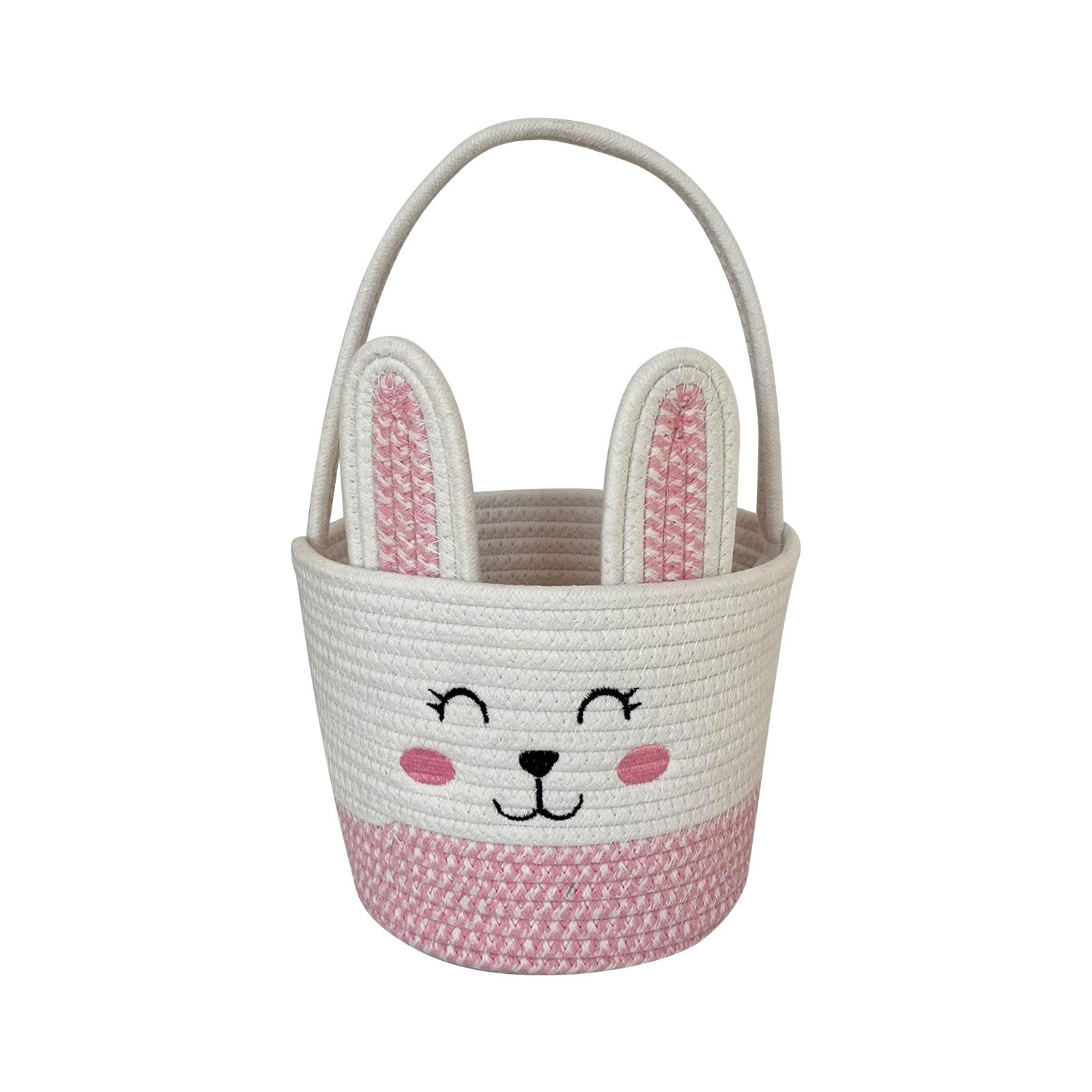 HDOYTXXM Adorable Animal Shaped Cotton Container Perfect for Seasonal Gifts and Party Supplies Woven Easter Basket