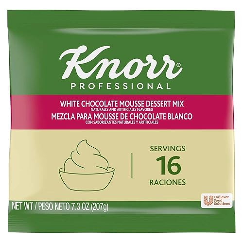 Knorr Mezcla profesional de postre de mousse de chocolate blanco, 7.3 onzas (paquete de 10)