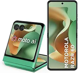 Smartphone Motorola Razr 60-256GB 24GB (12GB RAM+12GB Ram Boost) Tela dobrável 6,9' pOLED e externa 3,6' Moto AI camera IP48 - Verde