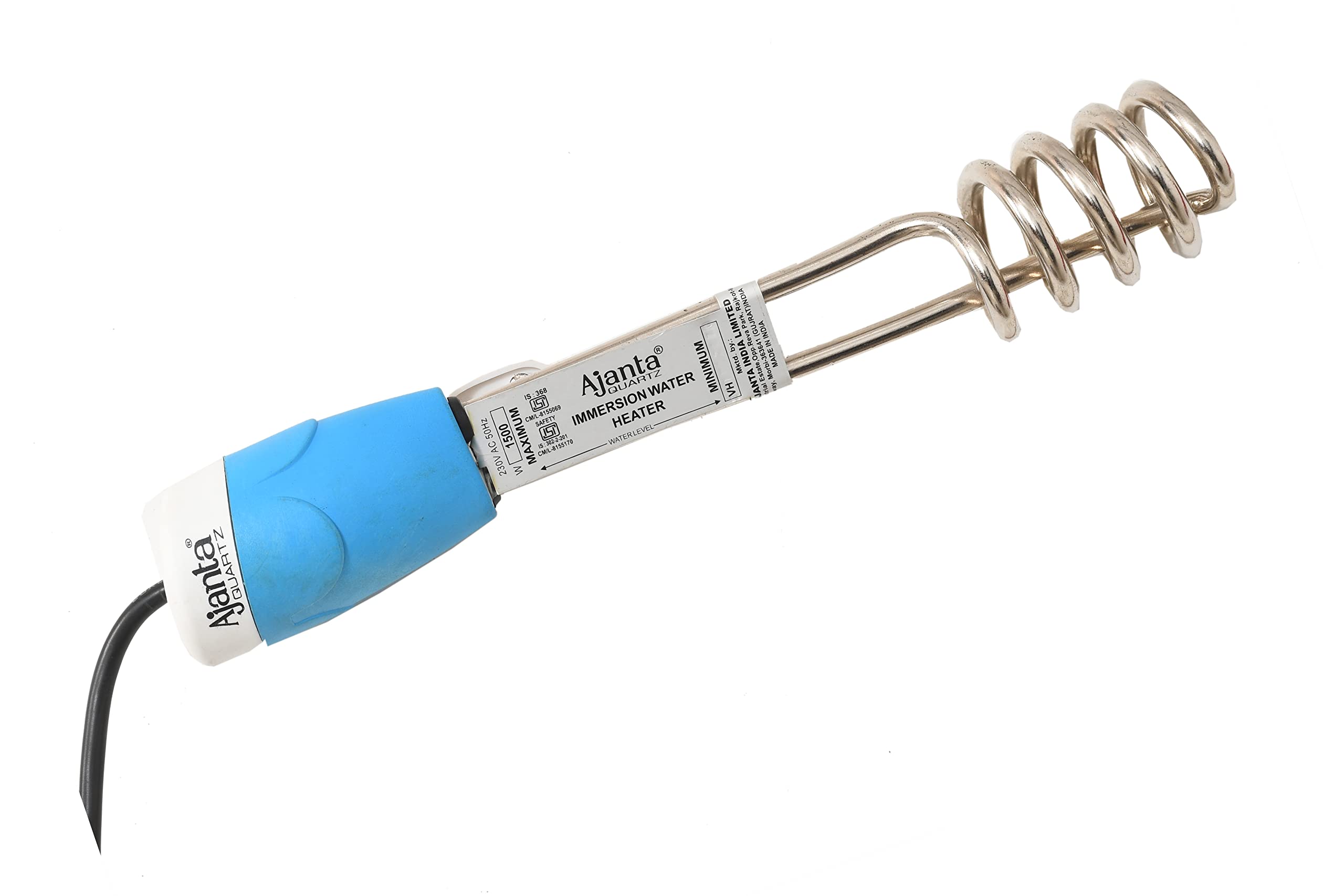 Buy Ajanta's 1500-W Shock Proof Water Heater Immersion Rod(Blue) Online at  Low Prices in India - Amazon.in
