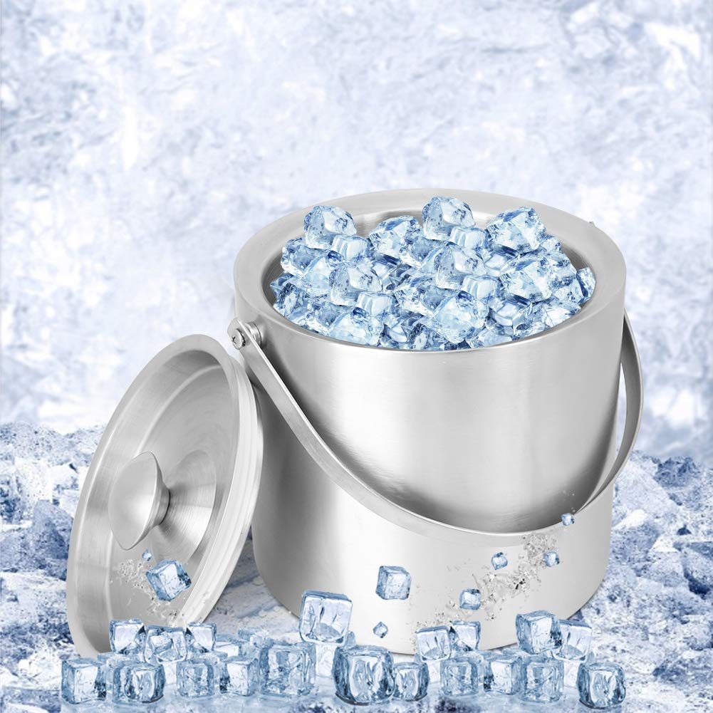 Enfriador De Botellas De Vino Con Aislamiento De 3 Litros, Cubo De Hielo De Acero Inoxidable, Sofisticado Barril De Cerveza Con Asa Para Barbacoas, Fiestas, KTV, Clubes, Restaurantes