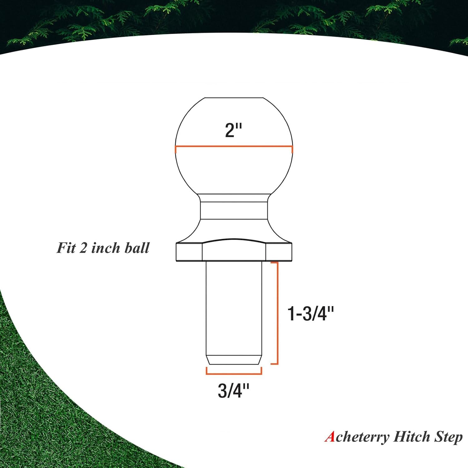 Tow Hitch Step for 2 Inch Receivers, Hitch Bumper, Truck Car SUV Vehicles Hitch Step, Rear Bumper Guard Protector Cast Aluminium Trailer Hitch Step, Black, 1 Pack