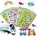 Produktbild BLOUR 6Sheets 3D Aufkleber für Kinder Kleinkind Verkehr Auto LKW Puffy Aufkleber Kinder Mädchen Jungen Transport lustige Bildung Aufkleber Spielzeug