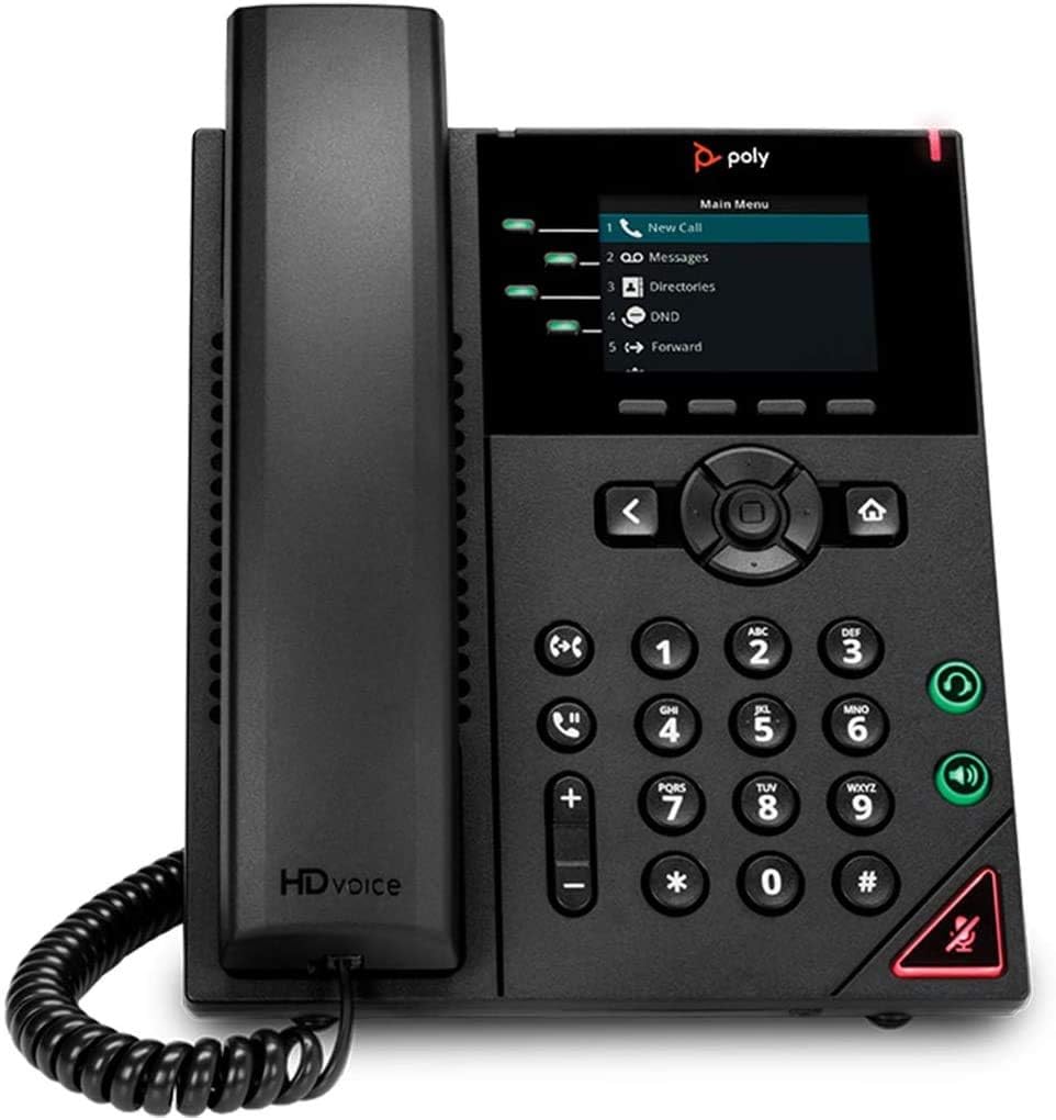 Poly 250 IP Phone - Corded - Corded - Desktop, Wall Mountable