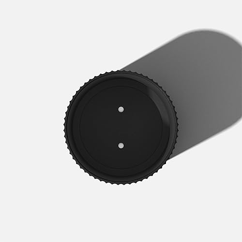 Miniatura 9 de Veradek Macetas redondas Demi para uso en interiores y exteriores, hechas de plástico, mezcla de hormigón con agujeros de drenaje, perfectas para