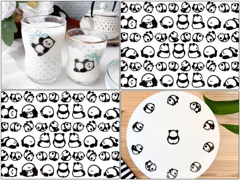 Amazon.co.jp: ポーセラーツ 転写紙 【セット割】コロコロパンダ