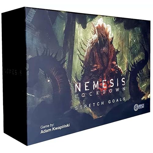 Nemesis: Lockdown: Stretch Goals - Expansión de Tablero de Juegos por Awaken Realms - Juego de Estrategia - Juego de Aventura Cooperativa - Para Adultos y Adolescentes de 14+ - 1-5 Jugadores - Tiempo de Juego 1-2 Horas, Multicolor