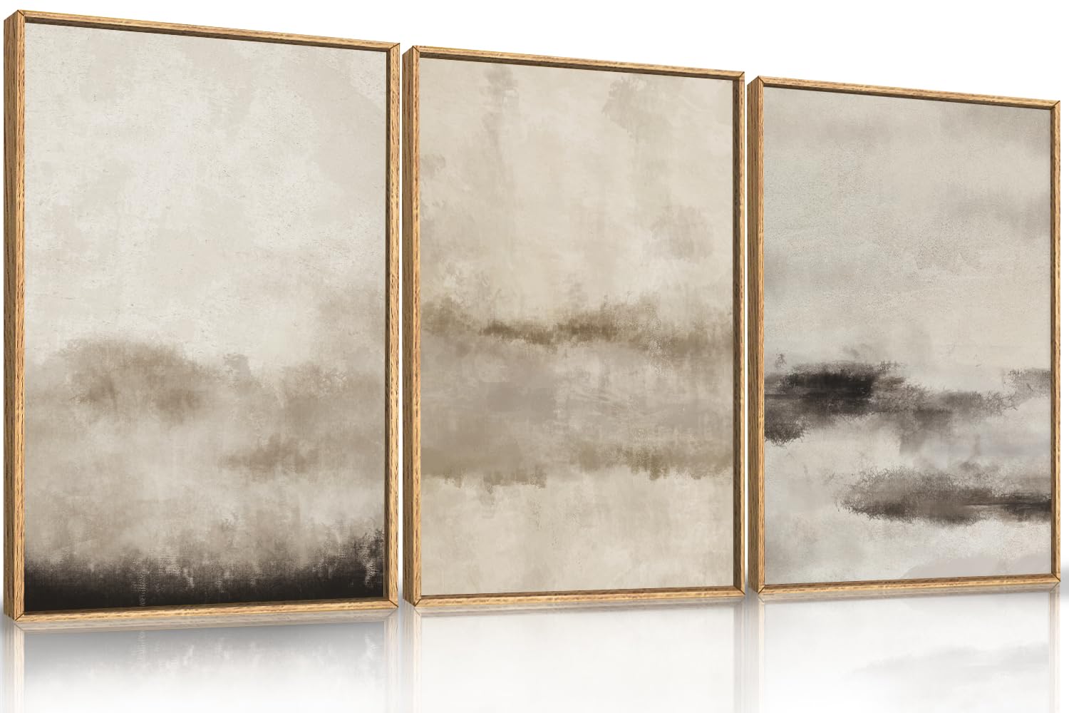 HPINUB Large Abstract Framed Canvas Wall Art Set