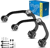 Vista 34 de PHILTOP Kit de suspensión ajustable de elevación de 1-6 pulgadas, 4 piezas de brazos de control superiores e inferiores delanteros compatibles