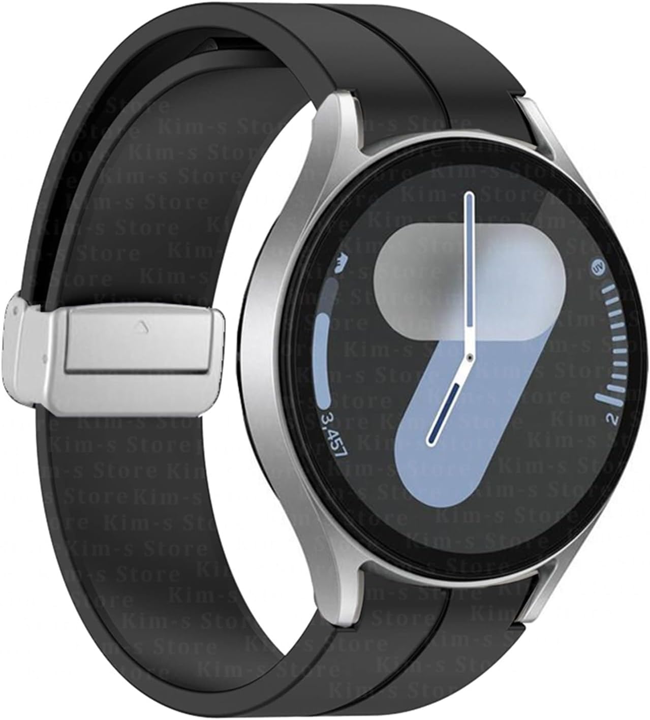 Original Silicone Strap For Samsung Galaxy watch 6 Cassic 43mm 47mm 5Pro 45mm Watch FE 4 5 6 7 40 44MM Magnetic Buckle Bracelet Watchbands