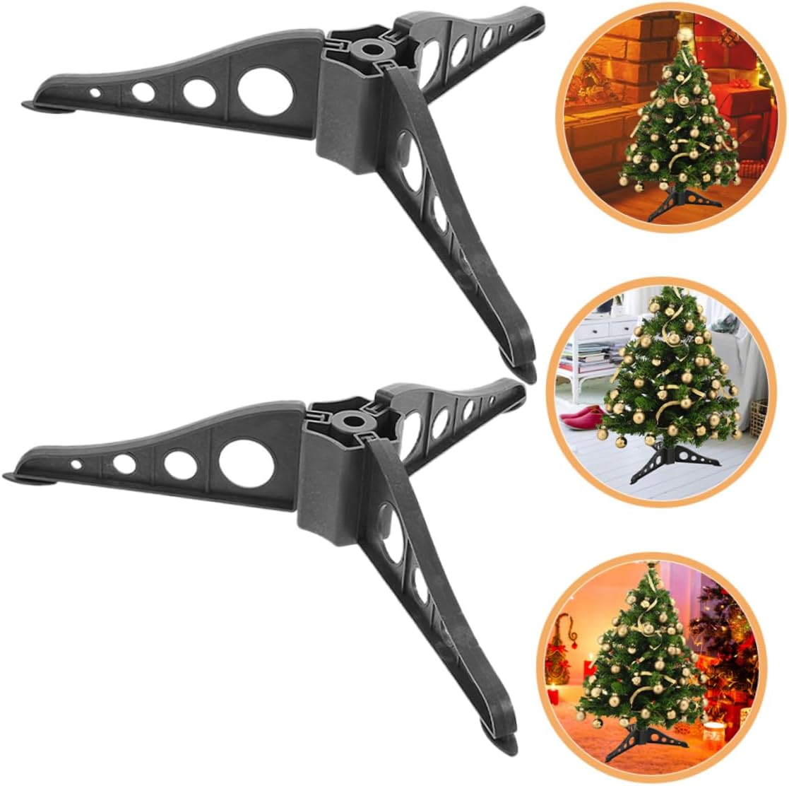 15pcs Stable Christmas Tree Stand Bracket for Artificial Trees Sleek Base for Enhanced Holiday Decor Support