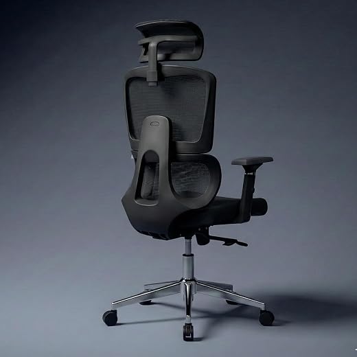 Ergo throne Optimus Pro Ergonomic Office Chair for Work | Multi-Lock Synchro Tilt Mechanism with Seat Slider | 5 Year Warr...