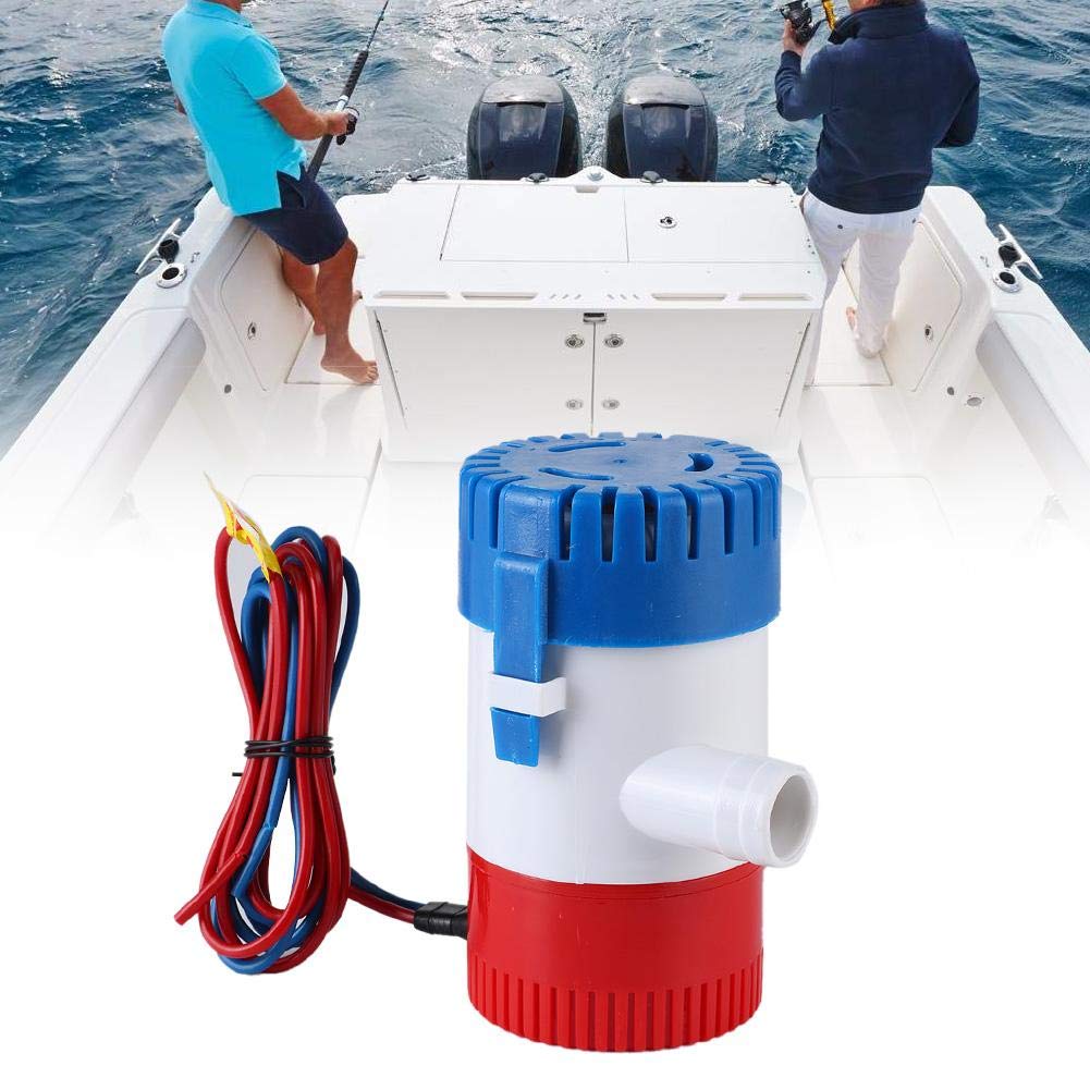 Pompa di sentina automatica 750gph Dc Pompa di sentina sommergibile Accessorio per barca marina G750-01 Pompa di sentina marina per stagni, piscine, spa silenziose, roulotte per barche