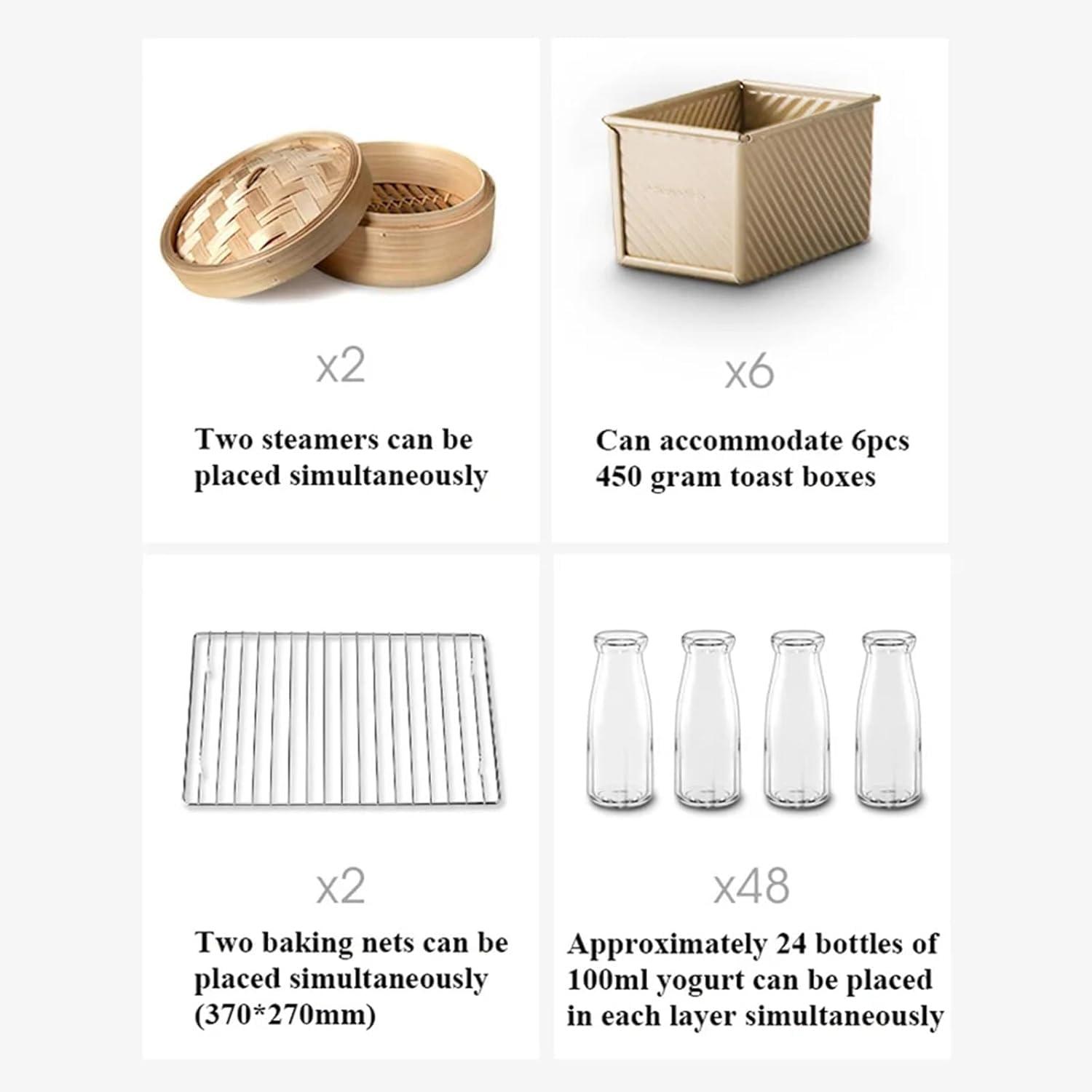 40 Litri di Pasta elettrica, Macchina per Il Pane per Yogurt da Cucina, con umidità e Controllo della Temperatura, Famiglia ad Alta efficienza, per preparare Pane, Yogurt, Vino di Riso, natt