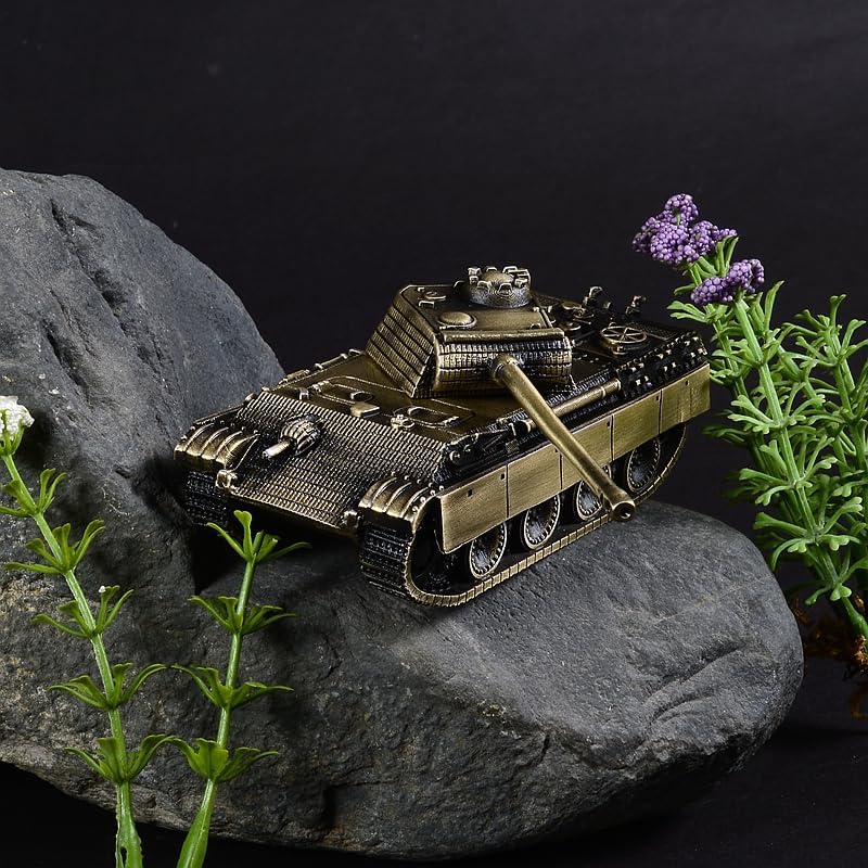 German Panther Tank All-Metal Model Military Model Furniture for Display (Bronze)