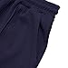 Xernbit Mens Waffle Pants Summer Solid Color Casual Trousers Comfy Loose Drawstring Waist Pants Fashion Straight Legs Spring Daily Clothing Navy XL