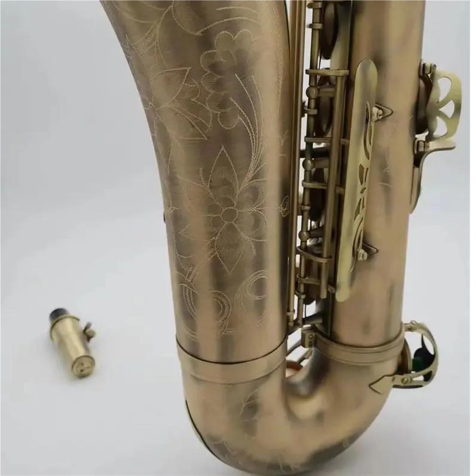 sassofono Sassofono Tenore Laccato Oro Sax Tenore Professionale Con Custodia Per Ance, Bocchino Al Collo