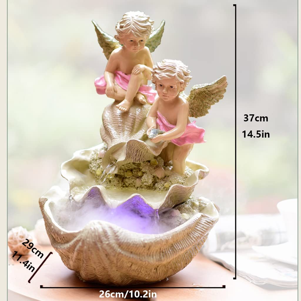 Amazon.co.jp: かわいい卓上噴水の天使のスタイリングのミニ