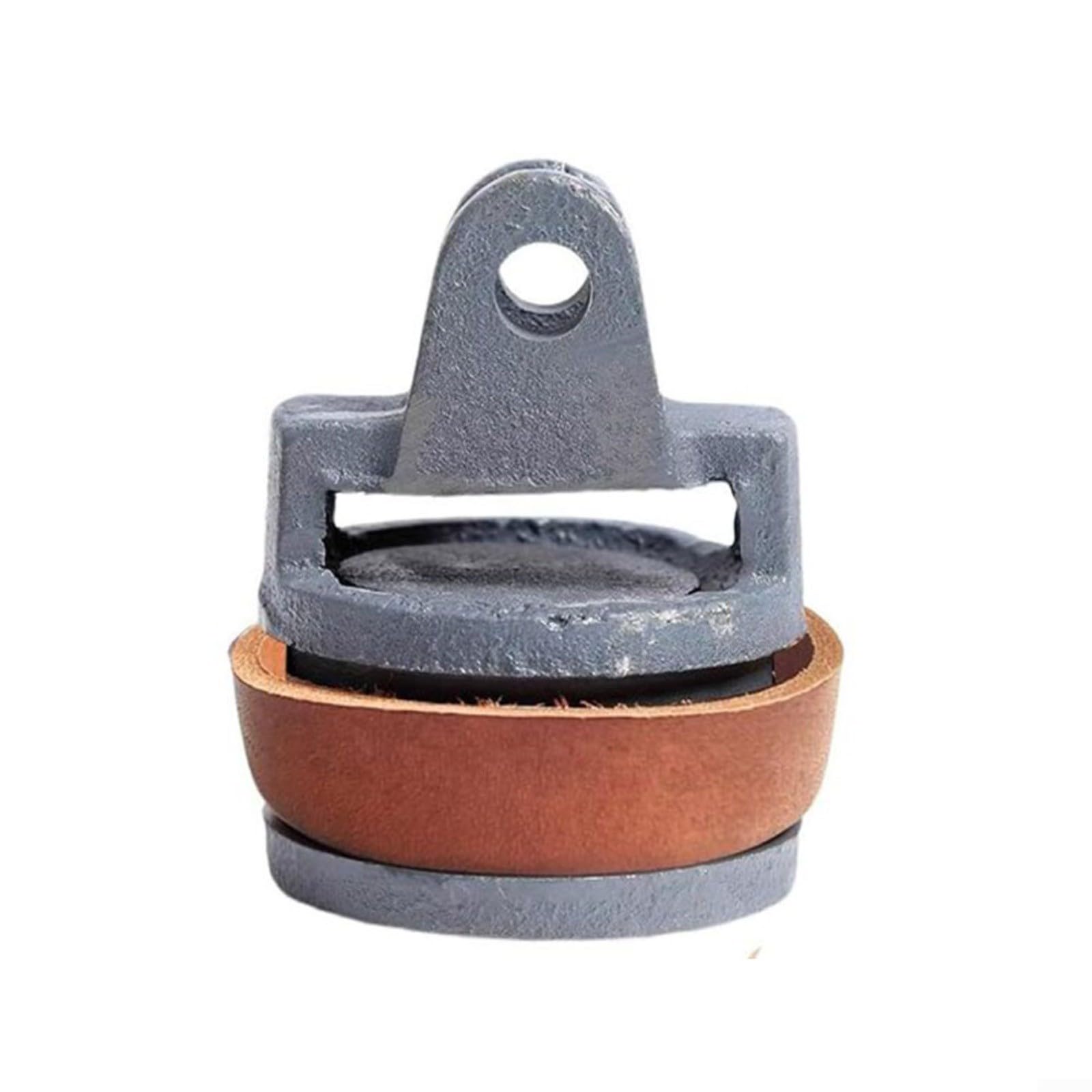 Cast Iron Hand Pump, Replacement Piston With Leather Seal Kit 75 Type Garden Water Well Pump Plunger Assembly Spare Parts 95mm Height 65mm Thickness