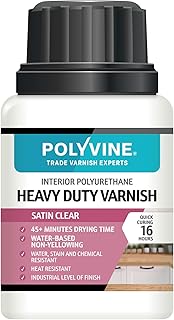 POLYVINE Heavy Duty Interior Wood Varnish Satin 100ml