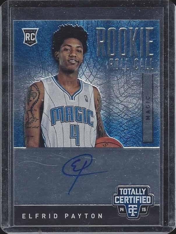 Elfrid Payton 2014-15 Totally Certified Rookie Roll Call On Card Auto Rc #d /299 - Basketball Slabbed Rookie Cards