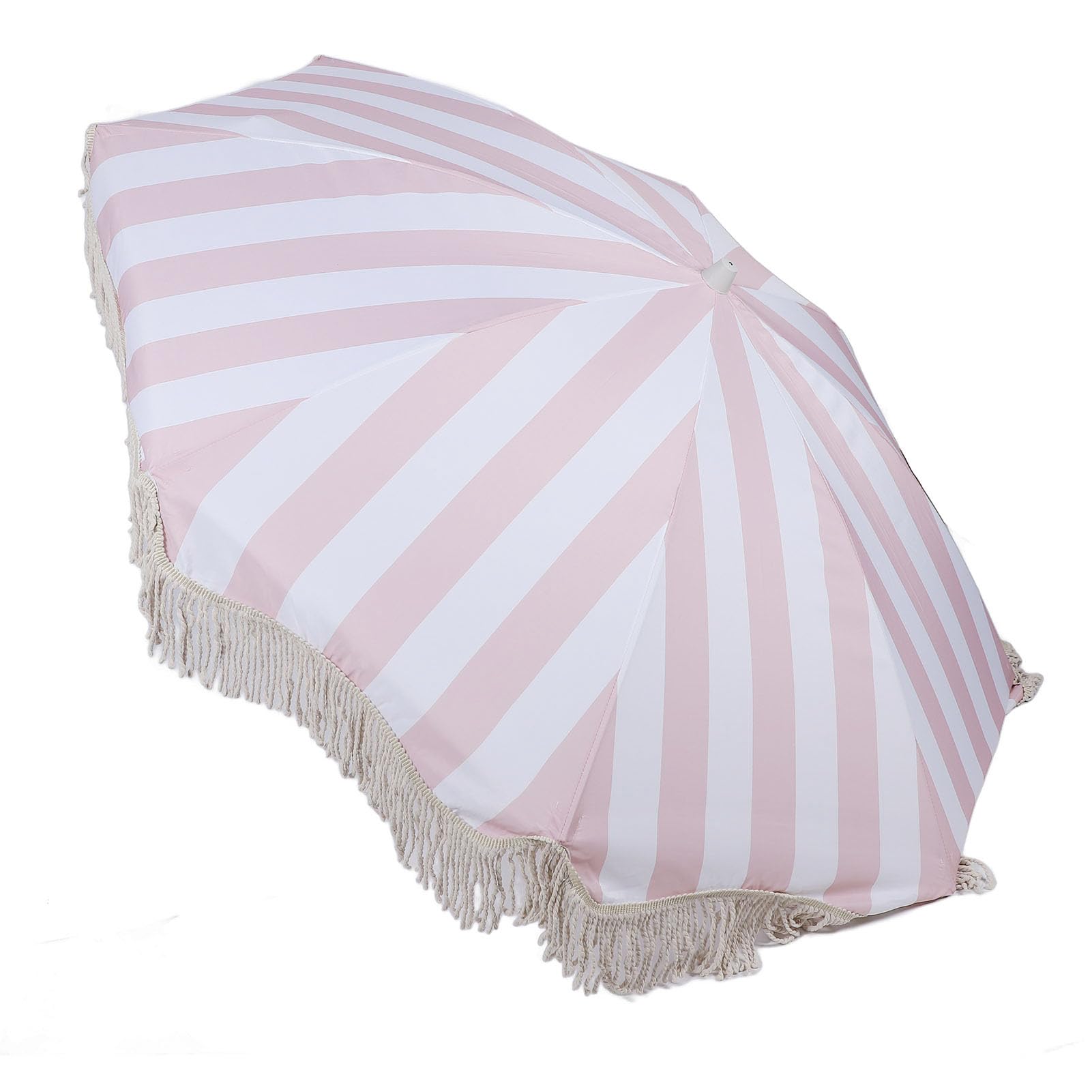 Alomejor Parasol Zewnętrzny z Frędzlami, 8 żeberek z Włókna Szklanego, Elegancki Parasol do Ogrodu, na Taras, do Basenu, Lekki