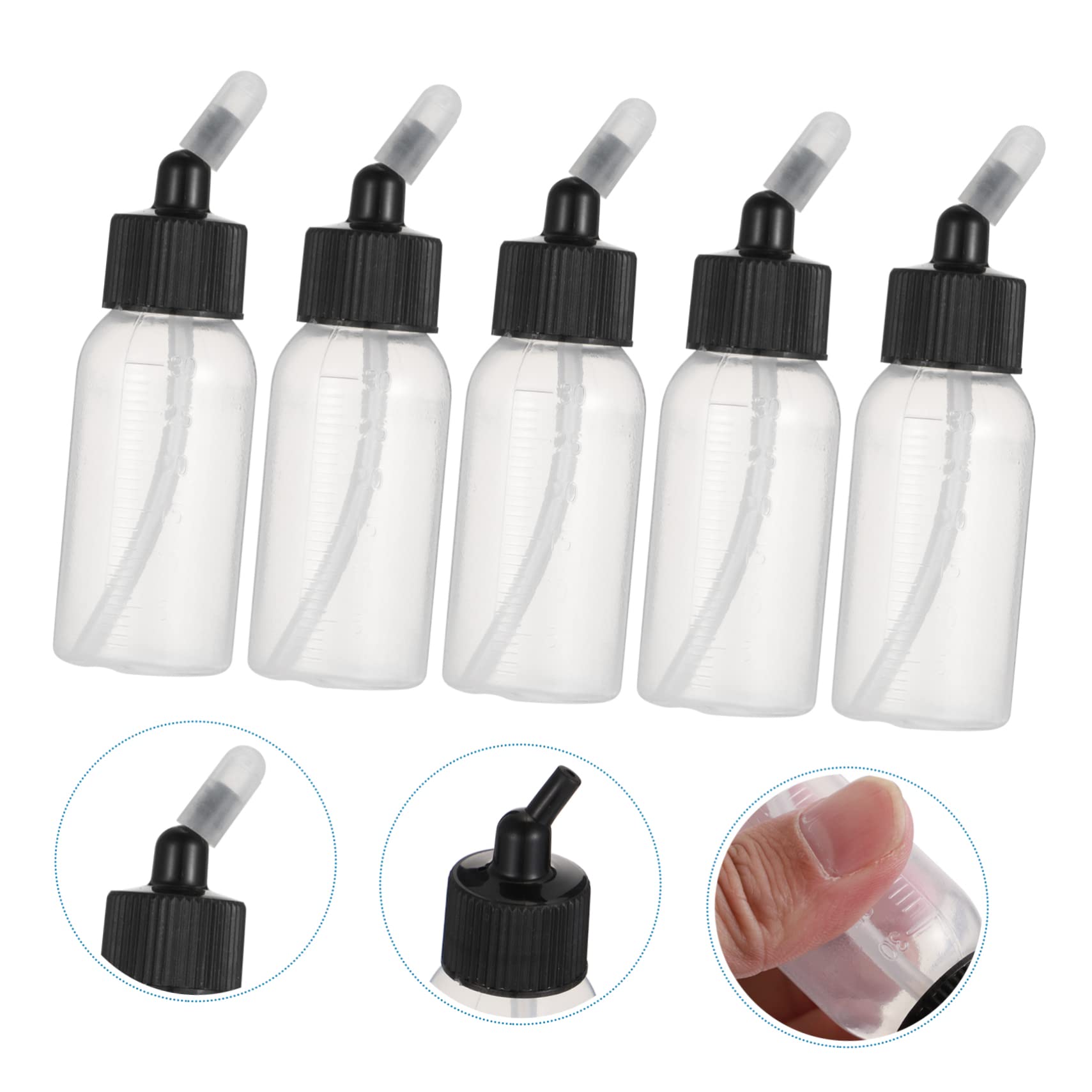 Baluue 10pièces Flacon de Peinture Doseur Pipette Compte-gouttes pour Peinture Aérographe et Autres Liquides