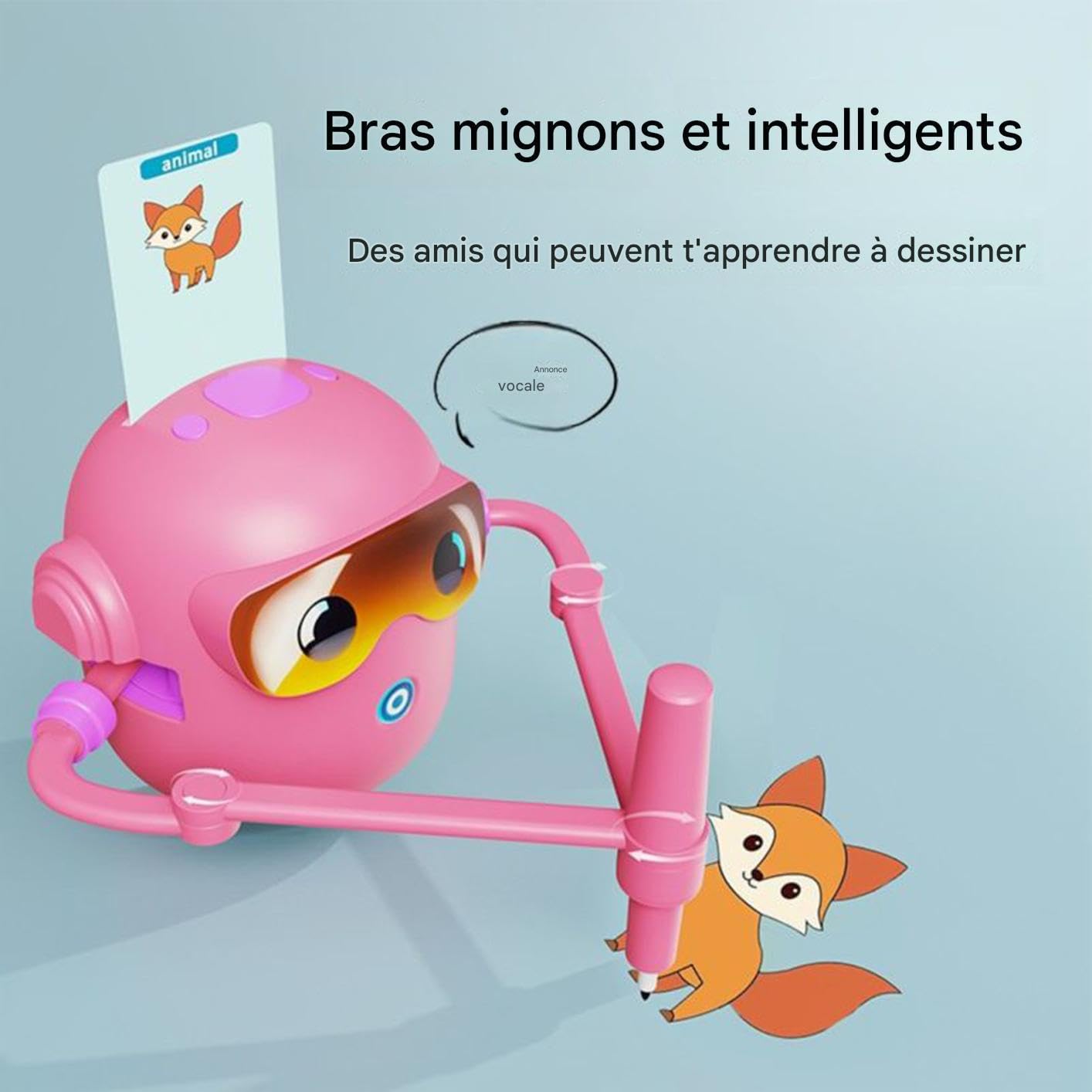 Macchina Robot per il Disegno Batteria Ricaricabile Da 1800mAh | Macchina da Disegno Educativa e Interattiva Per Bambini, Ragazzi E Ragazze, Ideale Per Viaggi, Scuola E Asilo Infantile