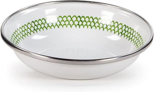 Miniatura 2 de Golden Rabbit Enamelware - Juego de platos de degustación de 6-4oz (vieira verde)