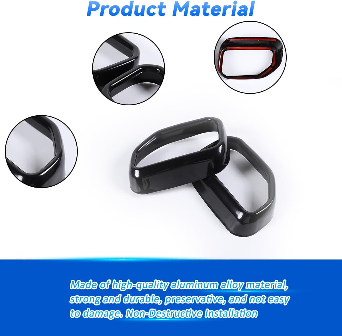 Stainless Exhaust Muffler Tailpipe Trim Cover for BMW X3 X4 G01 G02 2022 Car Tail Pipes Exhaust Pipe Muffler Decorative Frame，Rear Bumper Cylinder Exhaust Pipe Cover Decorate (Black)