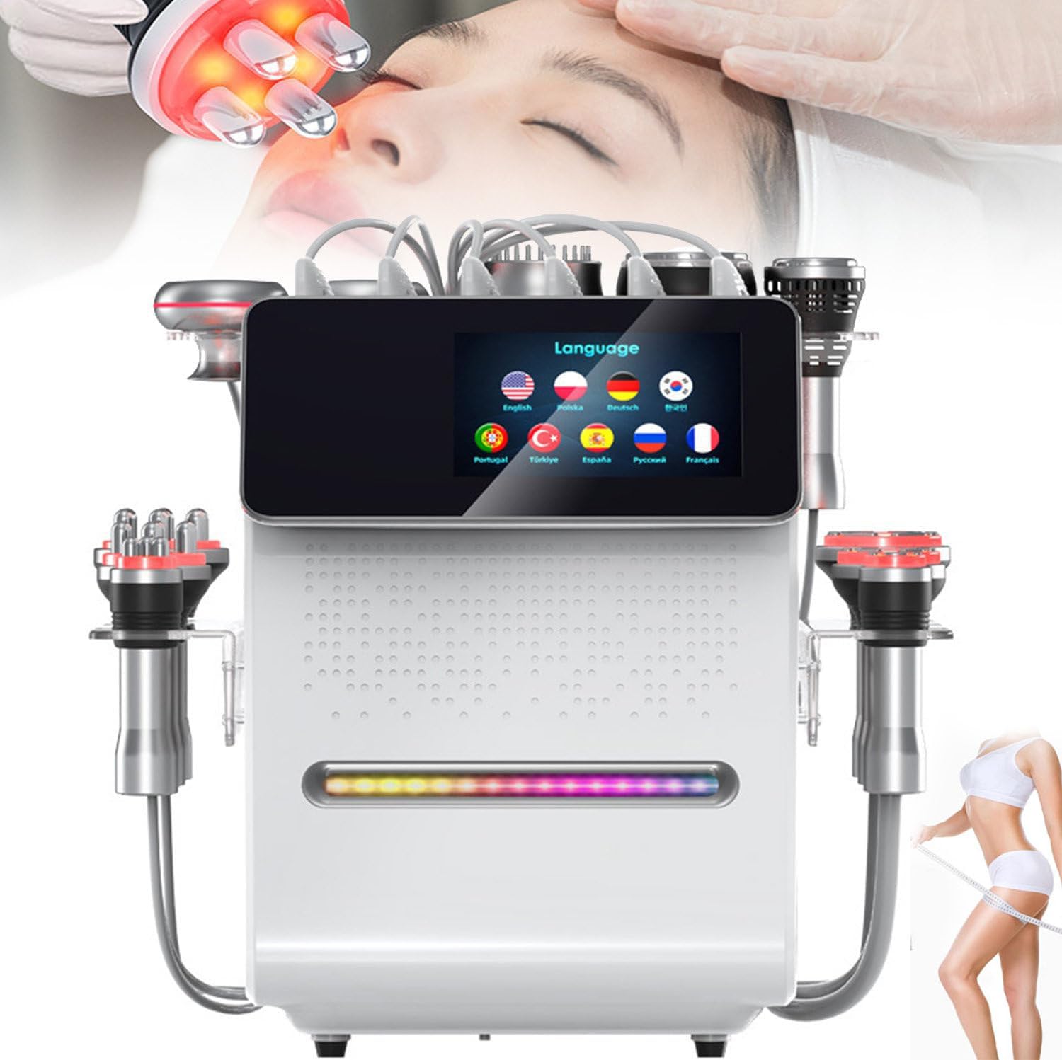 Macchina Estetica a Cavitazione Vacuum Rf,11 in 1 Macchina Cavitazione 80k