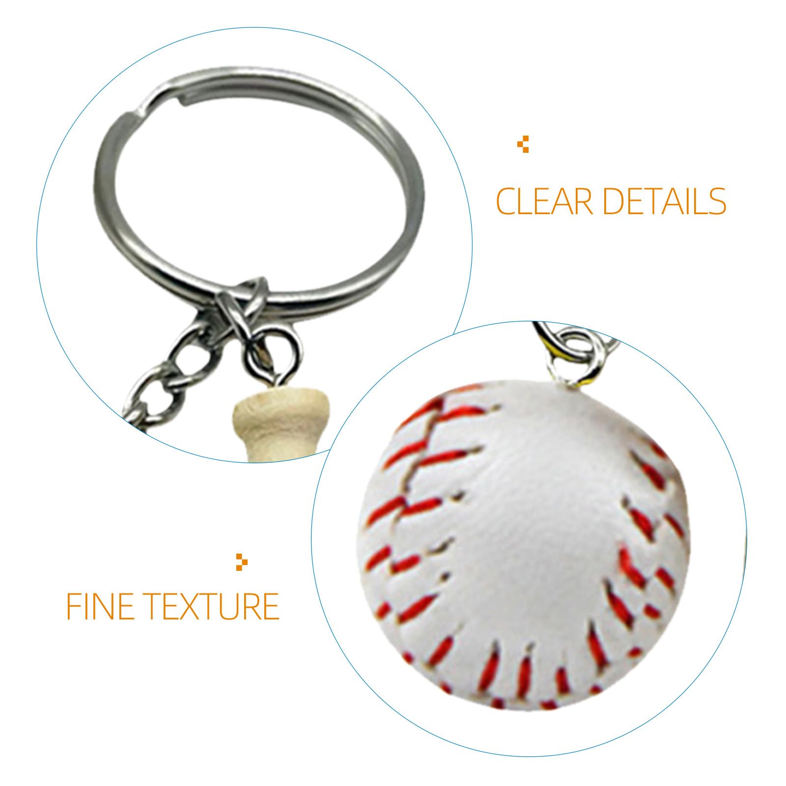 16 Pezzi Portachiavi Sportivi da Baseball Mini, Ciondoli Chiave Realistici a Forma di Pallone, Souvenir per Eventi Sportivi e Bomboniere, Piccoli Accessori Resistenti per Fan