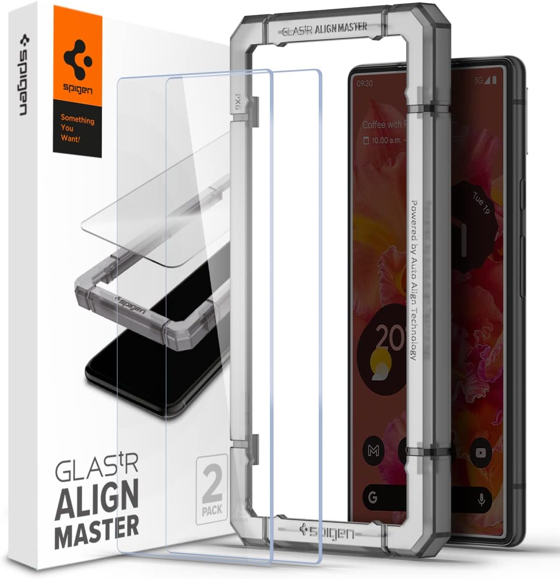 GLAStR Align Master designed for Google Pixel 6 Screen Protector Premium Tempered Glass - [Case Friendly - 2 PACK]