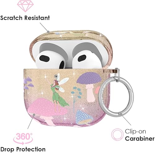 Miniatura 111 de VELVET CAVIAR Funda compatible con AirPods 4 con llavero, bonitas fundas protectoras duras para AirPod de 4ª generación para mujeres, color rosa