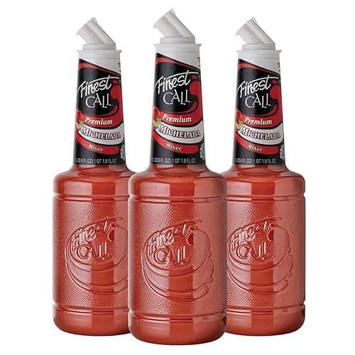 Finest Call Mezcla de bebida Michelada premium, botella de 1 litro (33.8 onzas líquidas), paquete de 3
