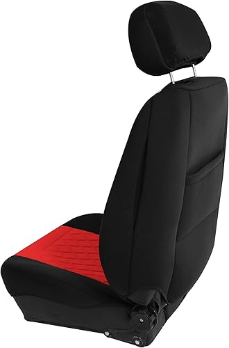 Miniatura 10 de FH Group Fundas de asiento de automóvil de neopreno, funda de asiento para asientos de respaldo bajo con reposacabezas extraíble, ajuste universal,