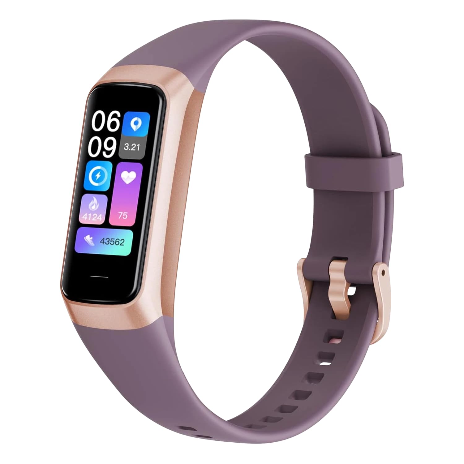 Nhemeylp Fitness Tracker Activity Tracker Smart Watch with 24/7 Blood Oxygen Heart Rate and Sleep Monitor Fitness Watch for Women Men IP68 Waterproof Step Counter for Walking Running (Lavender)